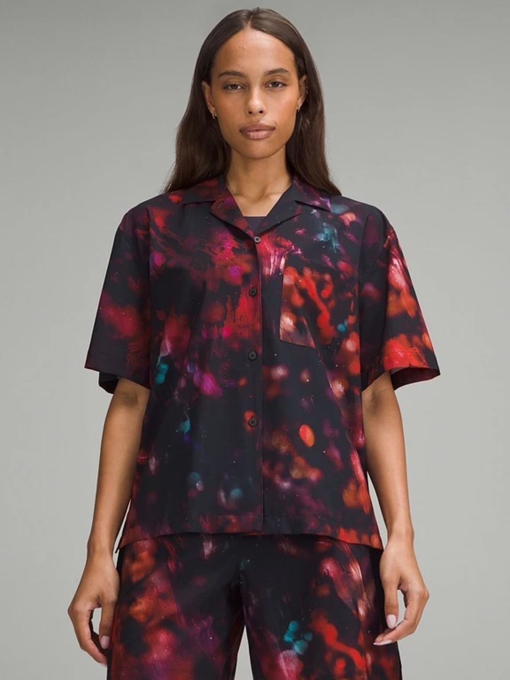 Lululemon Team Canada Women's Button-Down Shirt *COC Logo Size XL